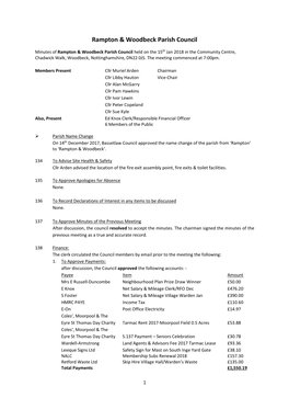 Rampton & Woodbeck Parish Council