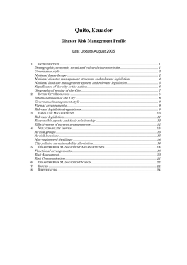 City Profiles Template