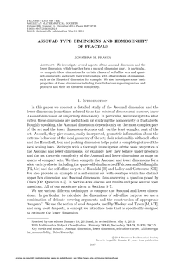 Assouad Type Dimensions and Homogeneity of Fractals