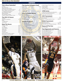 This Is Racer Basketball the 2014-15 Season Meet the Racers The