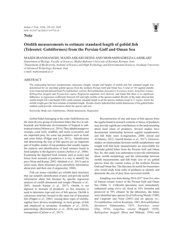 (Teleostei: Gobiiformes) from the Persian Gulf and Oman Sea