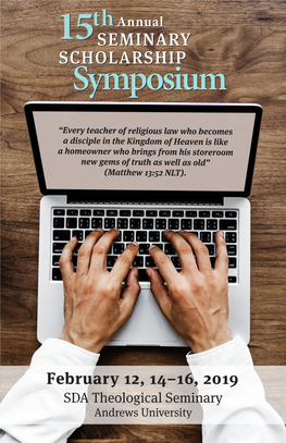 SEMINARY SCHOLARSHIP Symposium