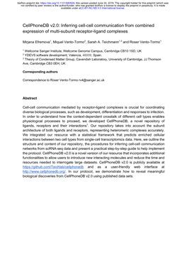 Inferring Cell-Cell Communication from Combined Expression of Multi-Subunit Receptor-Ligand Complexes