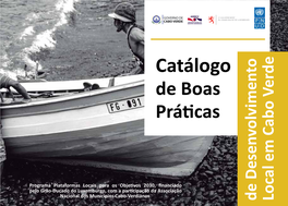 Catálogo De Boas Práticas De Desenvolvimento Local Em Cabo Verde