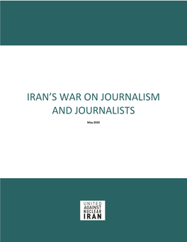 Iran's War on Journalism and Journalists