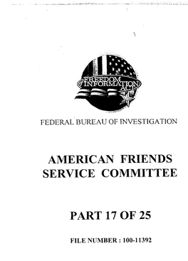 American Friends Service Committee Part 21 of 33