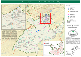 Rawalpindi - Government Declared Sensitive Schools Map