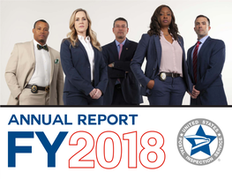 ANNUAL REPORT FY2018 ANNUAL REPORT 2018 | United States Postal Inspection Service