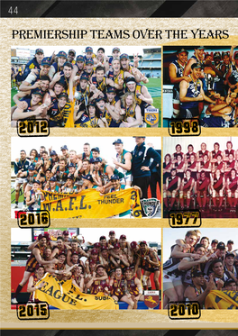 Premiership Teams Over the Years