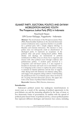 The Prosperous Justice Party (PKS)