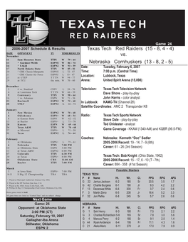 Centenary Game Notes