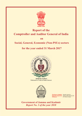 (Non-Psus) Sectors Government of Jammu and Kashmir