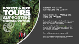 Forest & Bird Australian Tours 2021