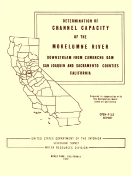 Channel Capacity Mokelumne River