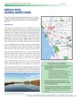 Buffalo River Natural Habitat Parks Final Plan