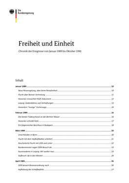 Freiheit Und Einheit