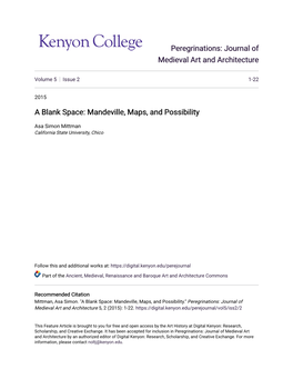 Mandeville, Maps, and Possibility