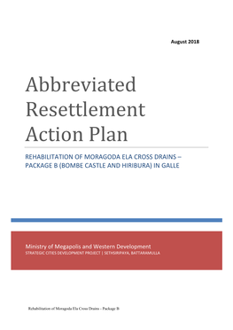 Abbreviated Resettlement Action Plan