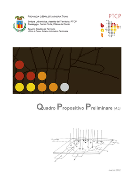 Quadro Propositivo Preliminare -. PTCP Piano Territoriale Di