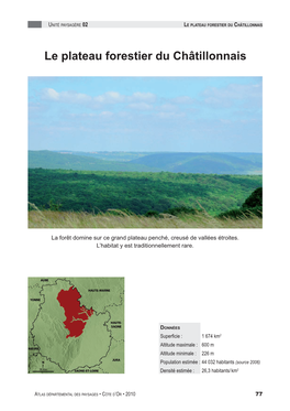 Le Plateau Forestier Du Châtillonnais