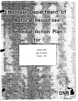 Michigan Department of Natural Resources RAP for Clinton River