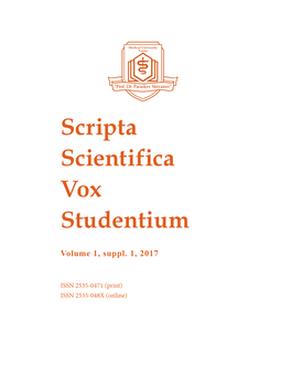 Scripta Scientifica Vox Studentium