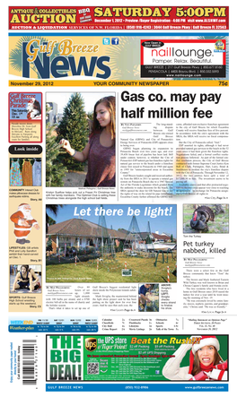 Gas Co. May Pay Half Million