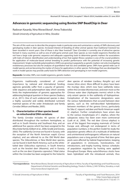 Advances in Genomic Sequencing Using Bovine SNP Beadchip in Deer