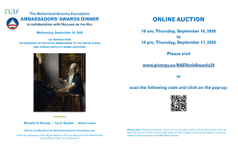 ONLINE AUCTION in Collaboration with Holland on the Hill