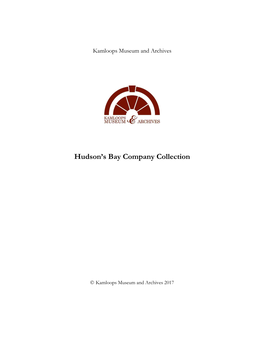 Hudson's Bay Company Collection