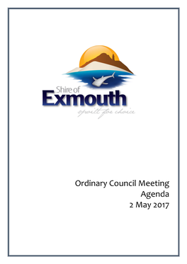 Ordinary Council Meeting Agenda 2 May 2017