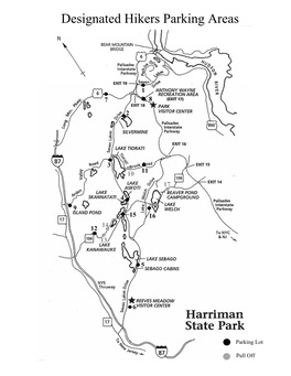 Designated Hiker Parking Lots