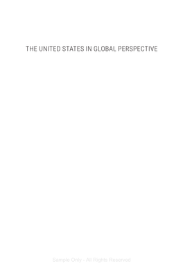 The United States in Global Perspective