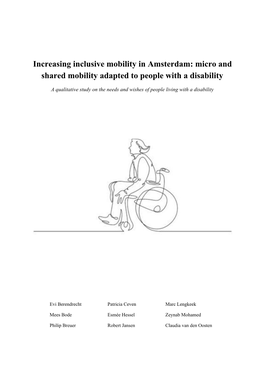 Micro and Shared Mobility Adapted to People with a Disability