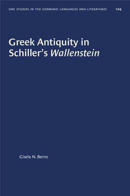 V. Wallenstein and Iphigenia in Aulis 59 VI