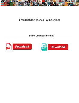 Free Birthday Wishes for Daughter