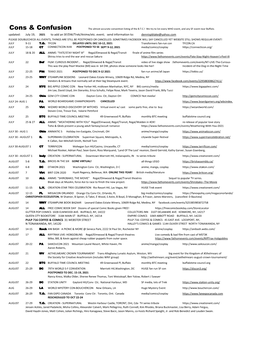 Cons & Confusion