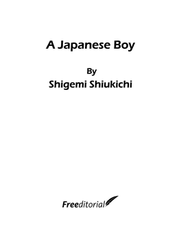 A Japanese Boy