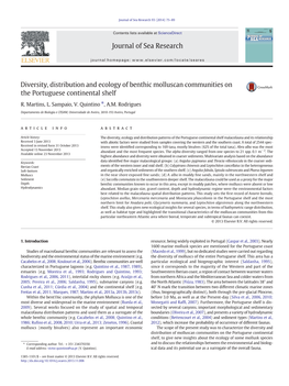 Diversity, Distribution and Ecology of Benthic Molluscan Communities on the Portuguese Continental Shelf