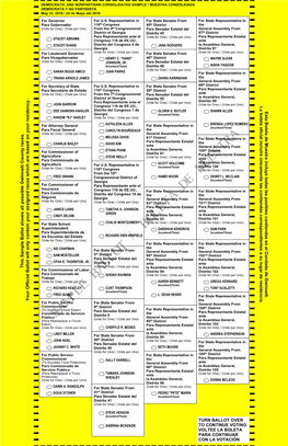 Test Ballot Print Document