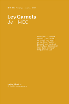 Les Carnets De L'imec