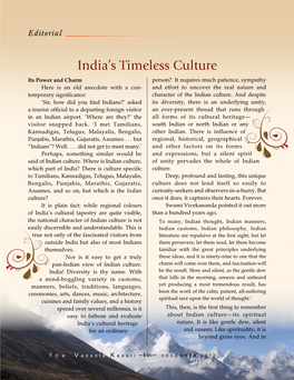 India's Timeless Culture
