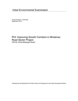 41076-048: Improving Growth Corridors in Mindanao Road Sector