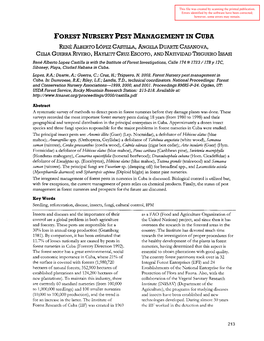 Forest and Conservation Nursery Associations-1 999,2000, and 2001