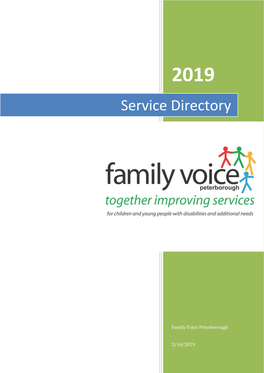 Service Directory Updated 2019