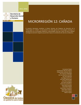 Microrregión 12: Cañada
