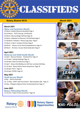 Rotary District 9510 March 2021