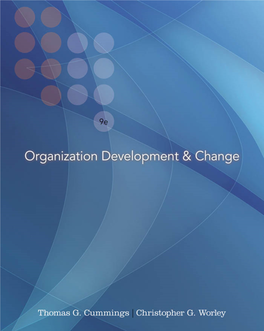 Organization Development and Change, 9Th