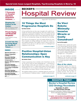 Hospital Review Outpatient Volumes P