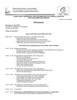 JOINT PARLIAMENTARY BRIEFING Version 15 June 2018 Draft